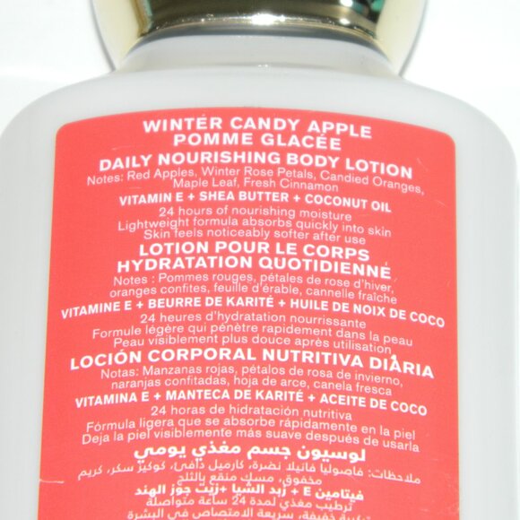 2 for/$25 Bath & Body Works Winter Candy Apple Daily Body Lotion 8 fl oz - Picture 4 of 4